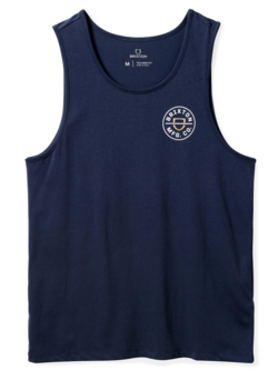 Brixton CREST TANK WASHED NAVY