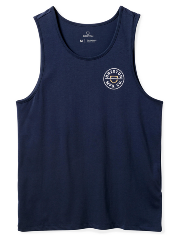 Brixton CREST TANK WASHED NAVY