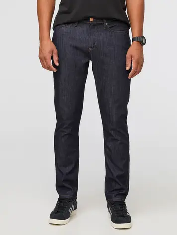 Du/er MEN'S PERFORMANCE DENIM RELAXED TAPER HERITAGE RINSE