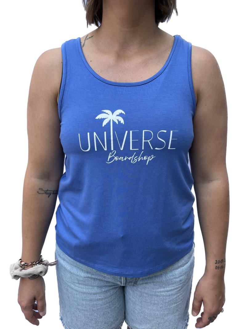 Universe Boardshop WOMEN'S PALMIER 2.0 ONLY MOSTER TANK TOP BLUE