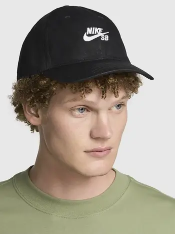 Nike SB MEN'S CLUB UNSTRUCTURED SKATE CAP BLACK