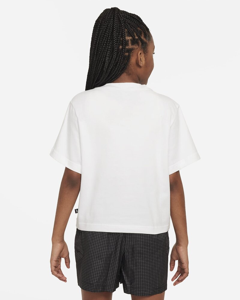 Nike SB WOMEN'S SB CROP SKY BROWN T-SHIRT WHITE