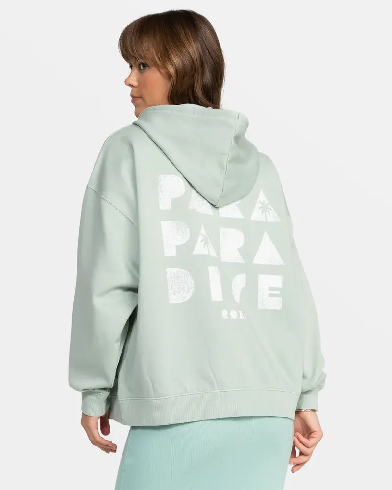 Roxy FEMMES LINEUP OVERSIZE ZIP BLUE SURF