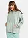 Roxy FEMMES LINEUP OVERSIZE ZIP BLUE SURF
