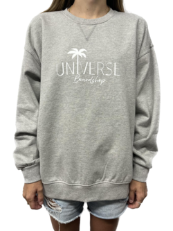 Universe Boardshop FEMMES PALMIER 2.0 OVERSIZED CREW HEATHER GREY