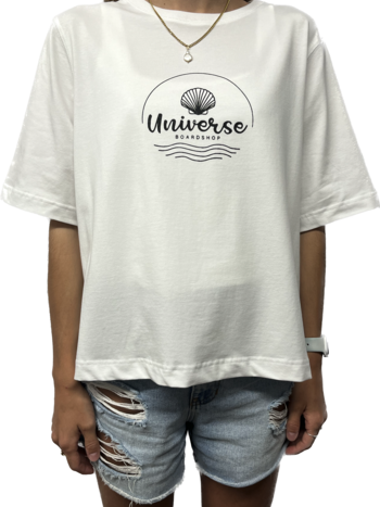 Universe Boardshop FEMMES SHELL X ONLY BOXY WHITE