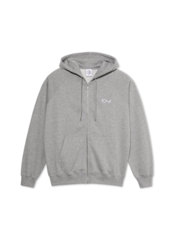 Polar skate co. DEFAULT ZIP HOODIE HEATHER GREY