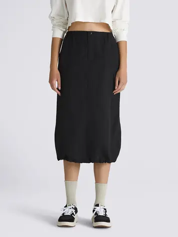 Vans WOMEN'S RILEY PARACHUTE CARGO SKIRT BLACK