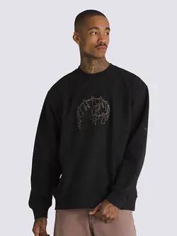 Vans HOMMES SKATE HOLD HANDS CREW BLACK