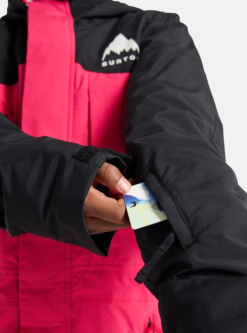 Burton JUNIOR ONE PIECE TRUE BLACK AZALEA PINK