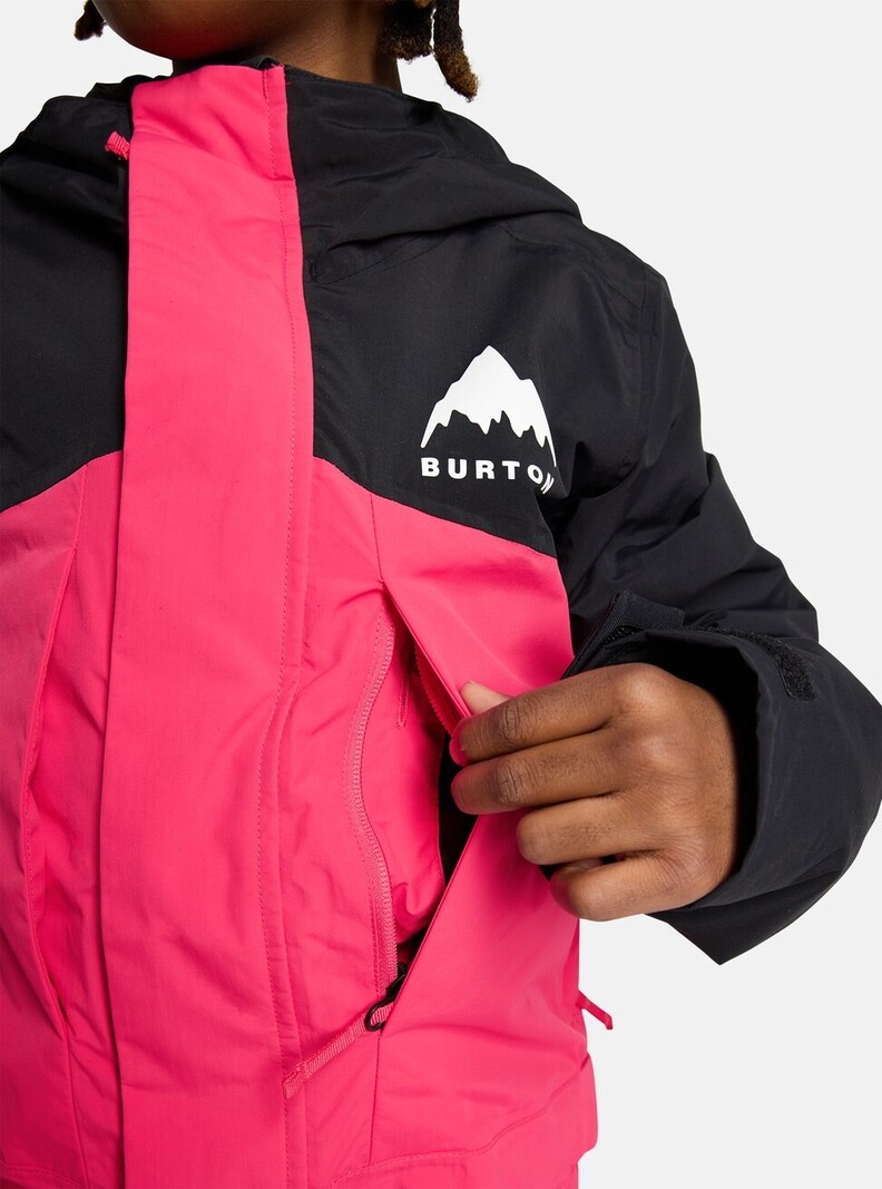 Burton JUNIOR ONE PIECE TRUE BLACK AZALEA PINK