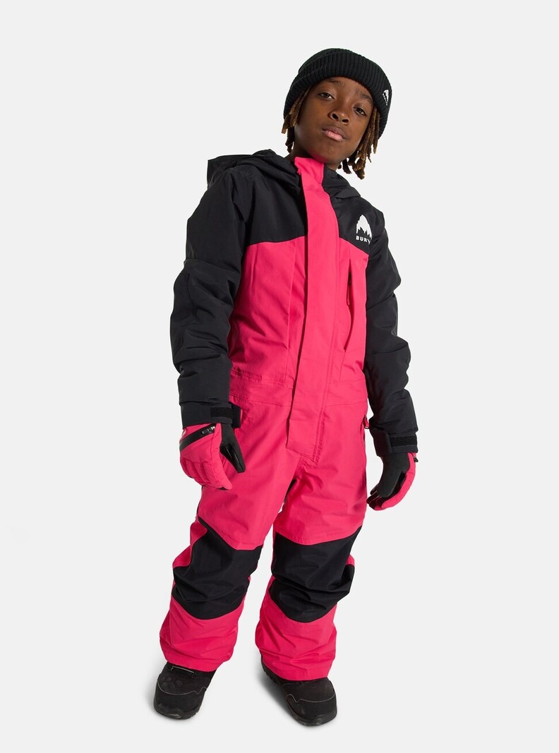 Burton JUNIOR ONE PIECE TRUE BLACK AZALEA PINK