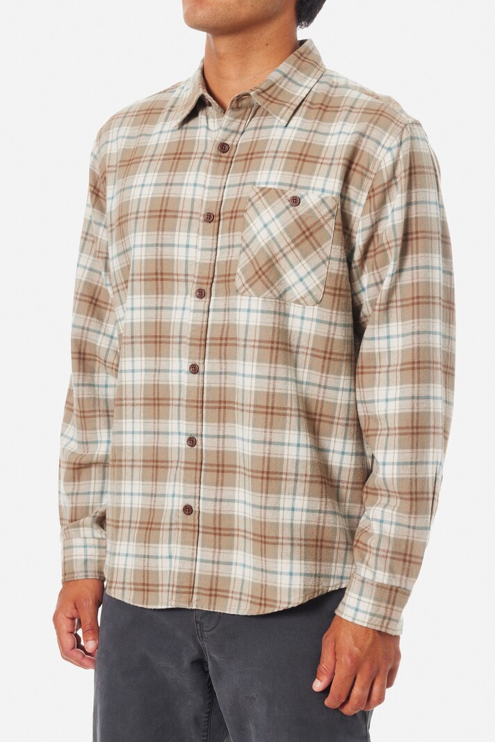 Katin DEREK FLANNEL GREY ROCK
