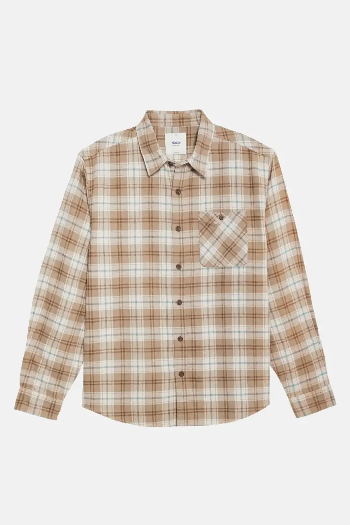 Katin DEREK FLANNEL GREY ROCK
