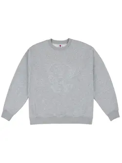 LOVIAH SEWN HEARTMAN CREW HEATHER GREY