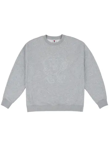 LOVIAH SEWN HEARTMAN CREW HEATHER GREY