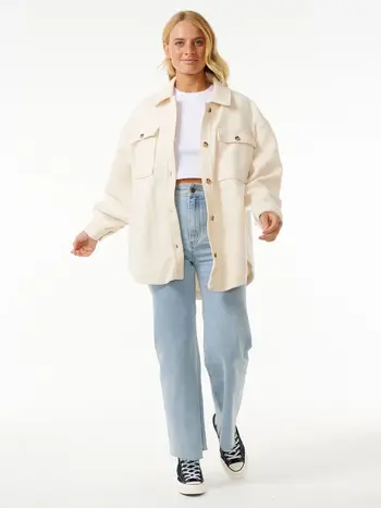 RIP CURL FEMMES HIGH TIDE SHACKET OFF WHITE