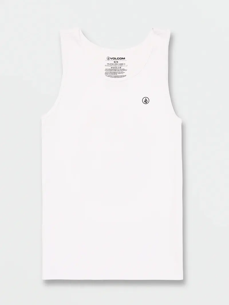 Volcom MEN'S SOLID HEATHER TANK WHITE