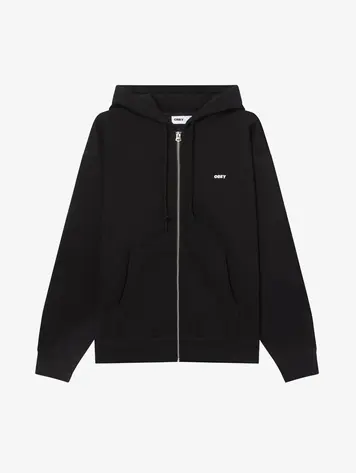 Obey HOMMES EST. WRKS BOLD ZIP II FLEECE BLACK