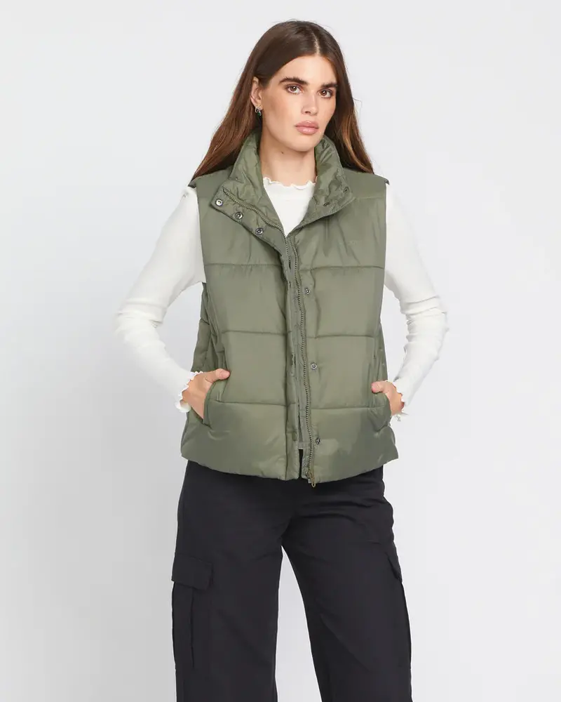 Volcom FEMMES PUFF IT ARMY GREEN COMBO