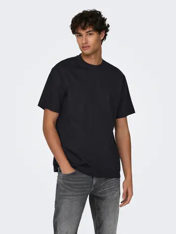 Only & Sons HOMMES FRED T-SHIRT BLACK