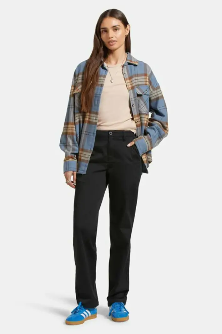 Brixton FEMMES BOWERY CLASSIC FLANNEL FLINT BLUE PINECONE