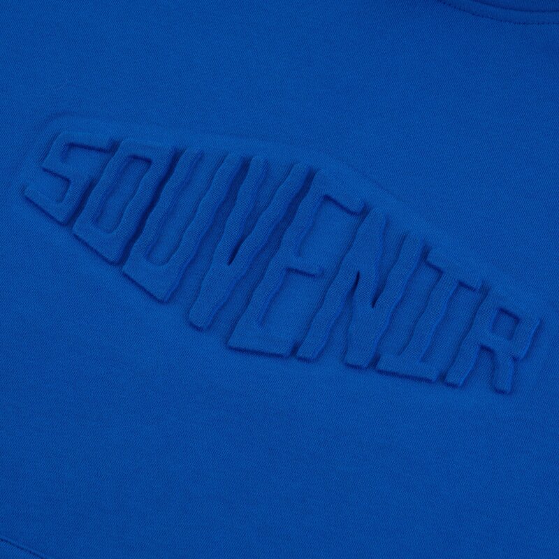 Souvenir EMBOSSED SOUVENIR HOODIE COBALT BLUE