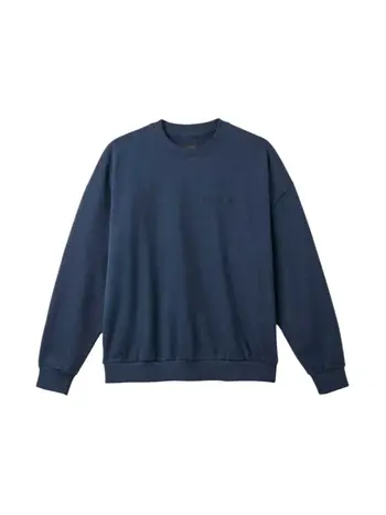 Brixton MEN'S EMBROIDERED HEAVY CREW WASHED NAVY
