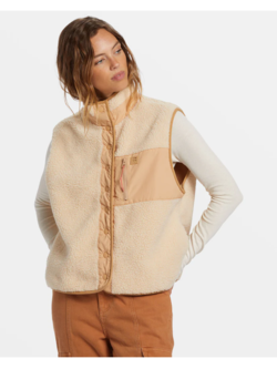 Billabong FEMMES HIKE UP SHERPA VEST OAT