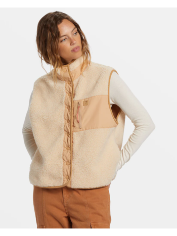 Billabong FEMMES HIKE UP SHERPA VEST OAT