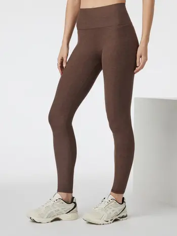 Vuori WOMEN CLEAN ELEVATION LEGGING CHOCOLATE MILK HEATHER