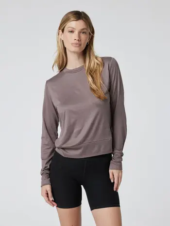 Vuori FEMMES DAYDREAM CREW LS HAZEL HEATHER