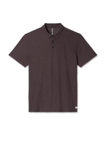 Vuori MEN'S STRATO TECH POLO SANGRIA HEATHER
