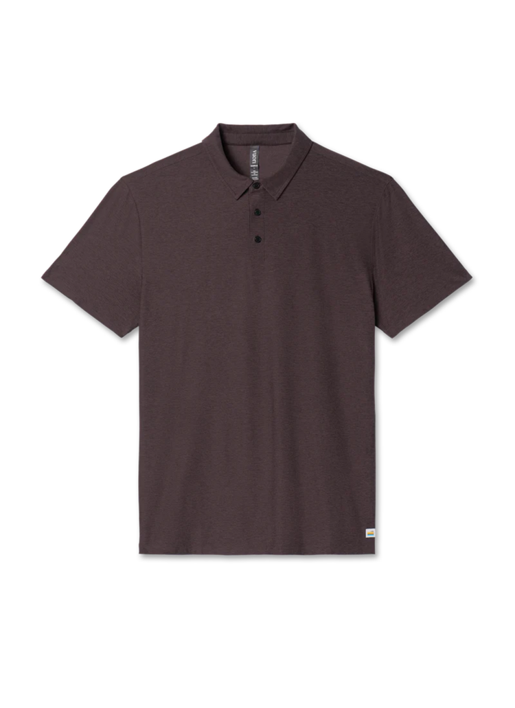 Vuori MEN'S STRATO TECH POLO SANGRIA HEATHER