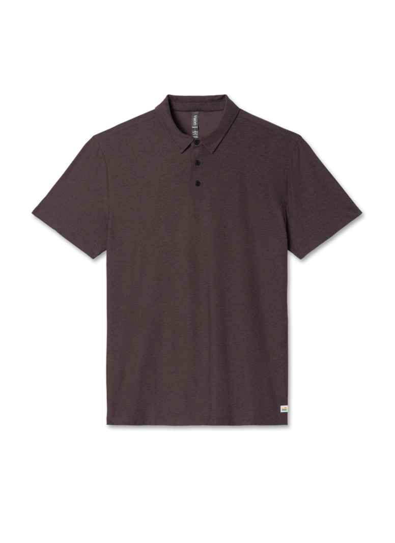 Vuori MEN'S STRATO TECH POLO SANGRIA HEATHER