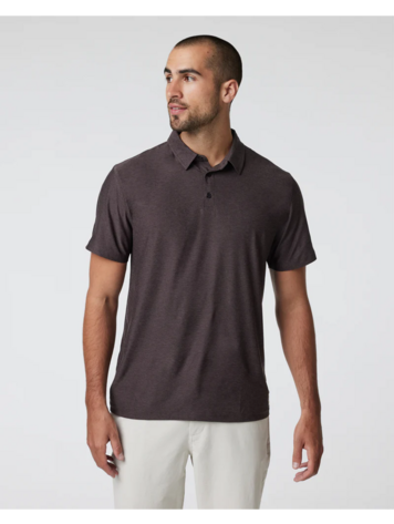 Vuori MEN'S STRATO TECH POLO SANGRIA HEATHER
