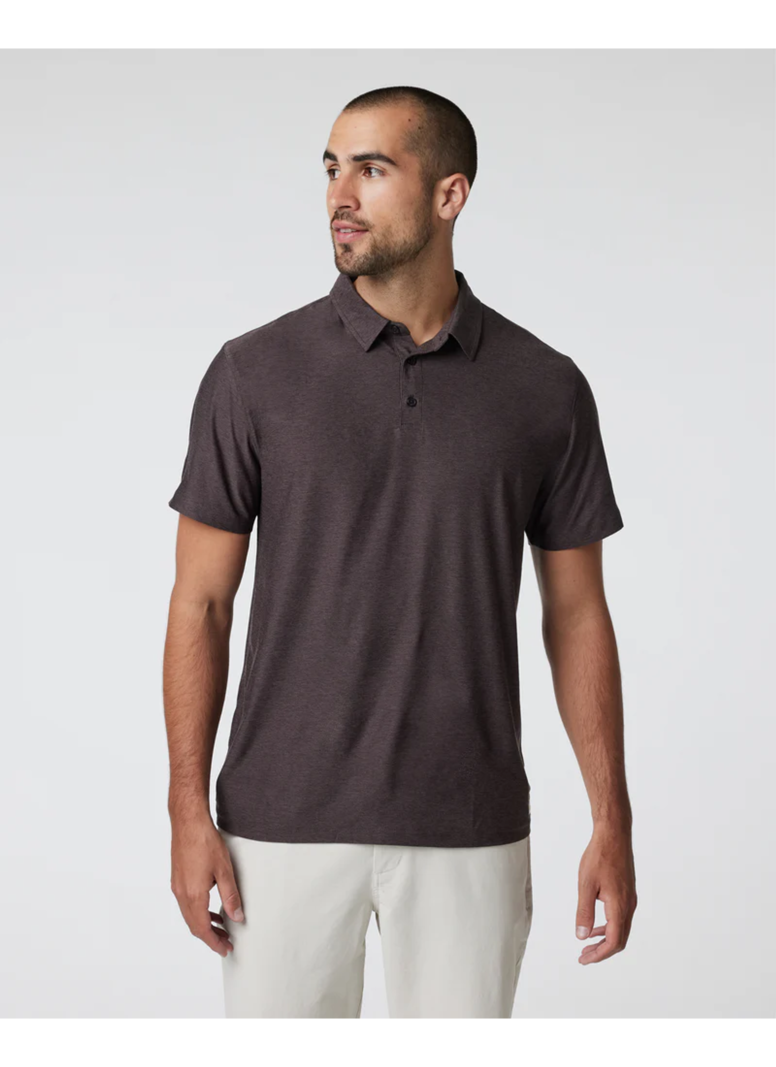 Vuori MEN'S STRATO TECH POLO SANGRIA HEATHER