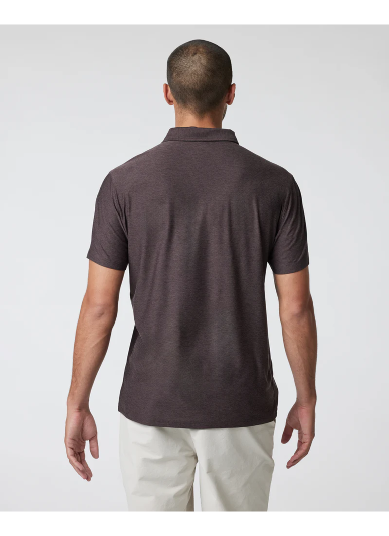 Vuori MEN'S STRATO TECH POLO SANGRIA HEATHER