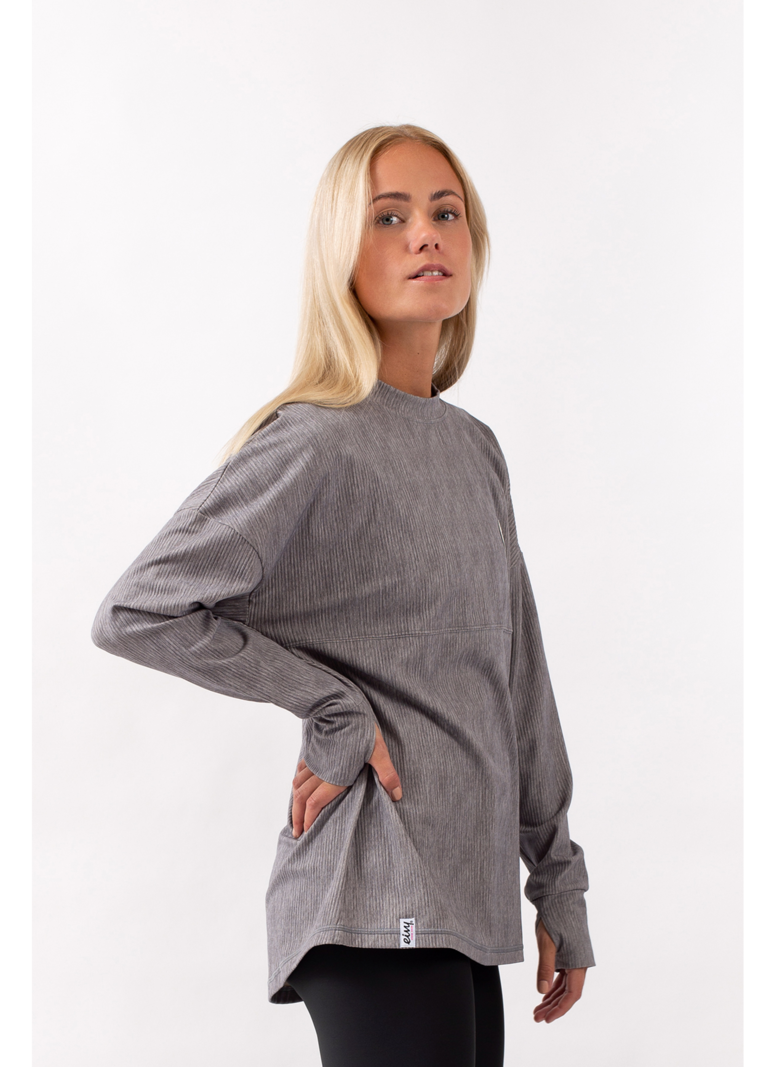 Eivy WOMEN VENTURE RIB TOP GREY MELANGE