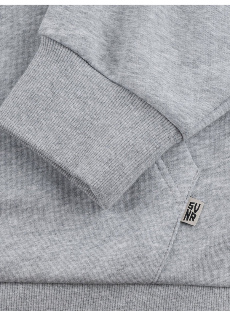 Souvenir MEN'S EMBOSSED ''S'' HOODY HEATHER GREY