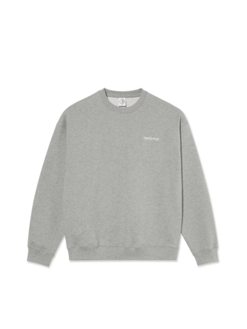 Polar skate co. MEN'S DAVE CREW SURF LOGO HEATHER GREY