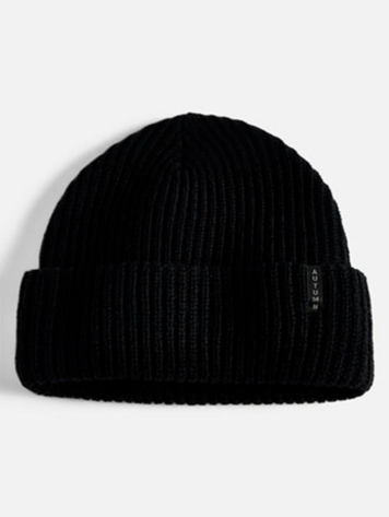 AUTUMN HOMMES WOOL RIBBED KNIT BLACK