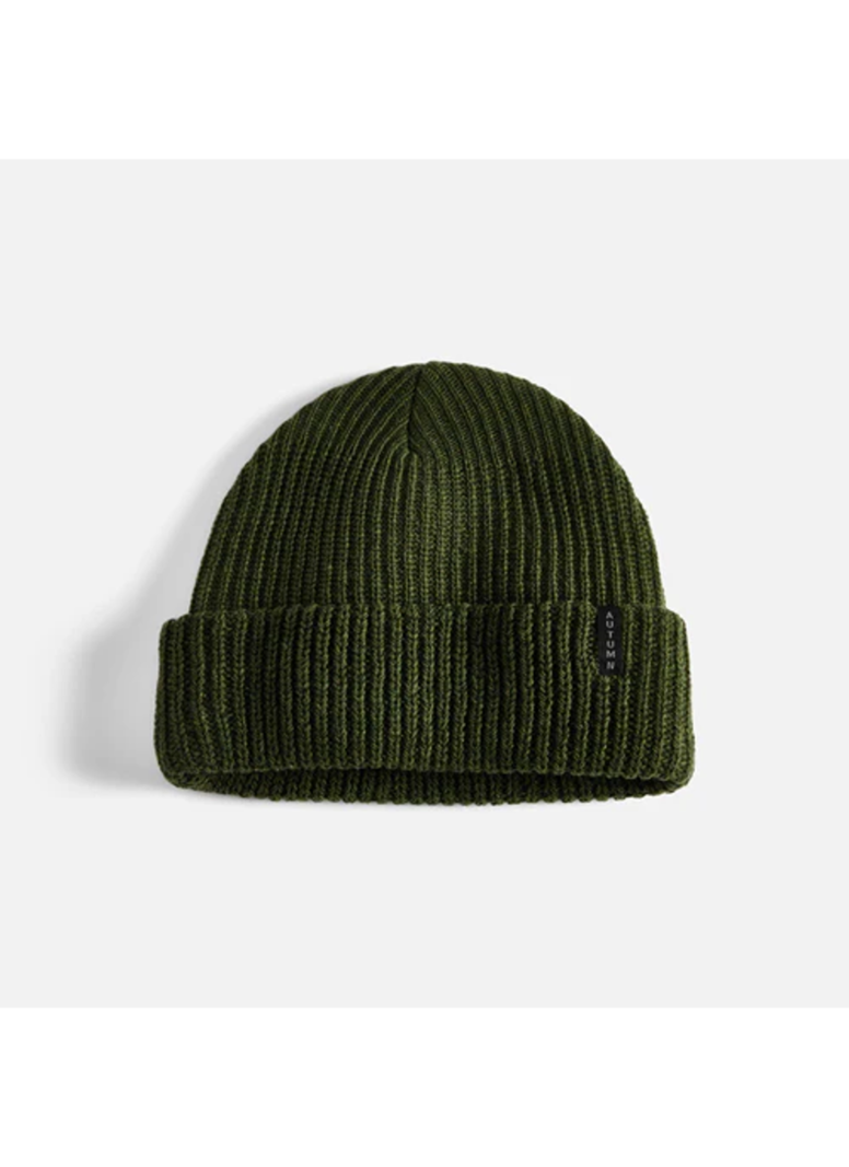 AUTUMN HOMMES WOOL RIBBED KNIT ARMY