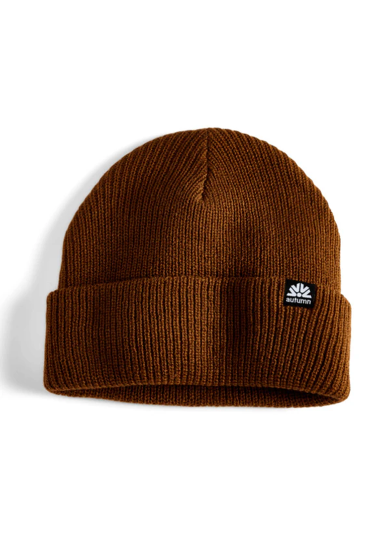 AUTUMN HOMMES SIMPLE BEANIE BROWN