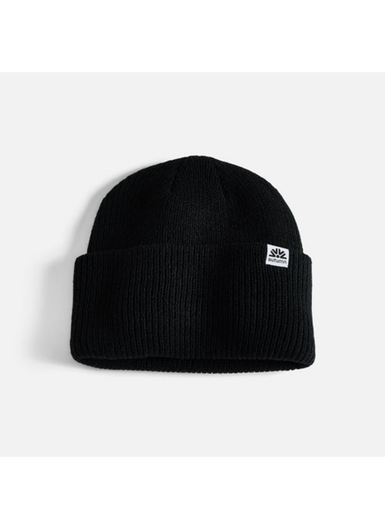 AUTUMN HOMMES SIMPLE HIGH CUFF BEANIE BLACK