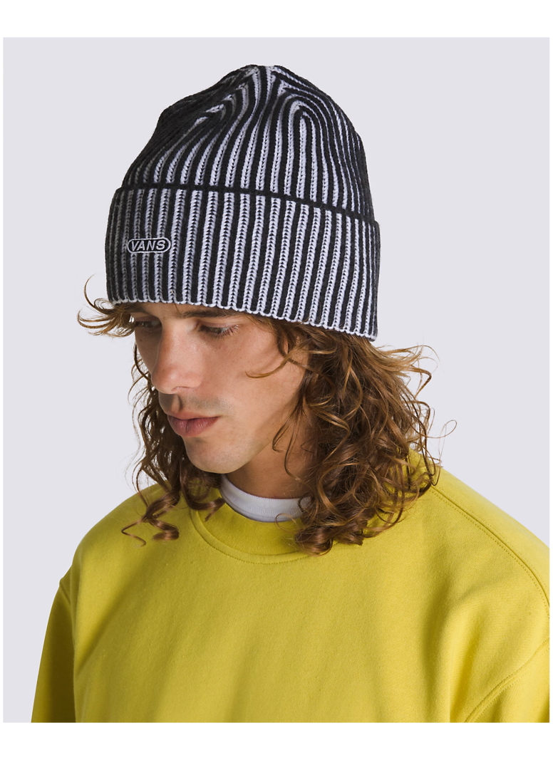 Vans HOMMES NESBIT CUFF BEANIE BLACK/WHITE