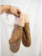 Only WOMEN'S JENNI QUILTED MITTENS CAMEL