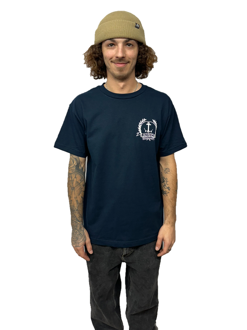 Universe Boardshop MEN'S OG ANCRE LTD T-SHIRT NAVY/WHITE
