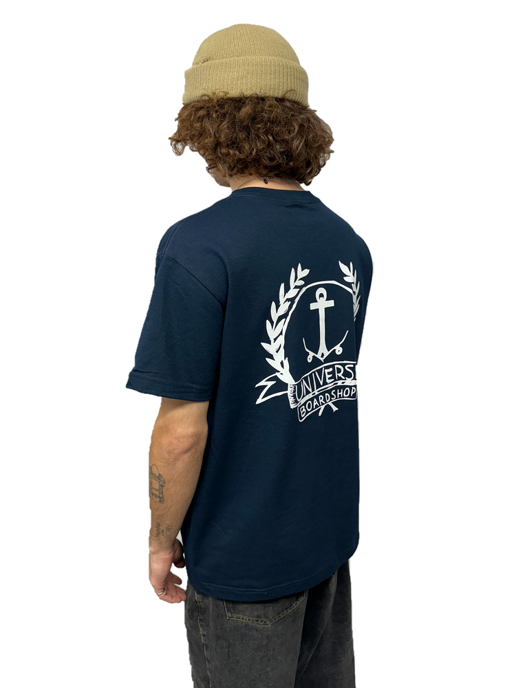 Universe Boardshop MEN'S OG ANCRE LTD T-SHIRT NAVY/WHITE