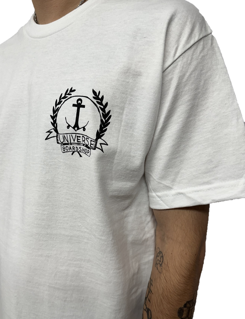 Universe Boardshop HOMMES OG ANCRE LTD T-SHIRT WHITE